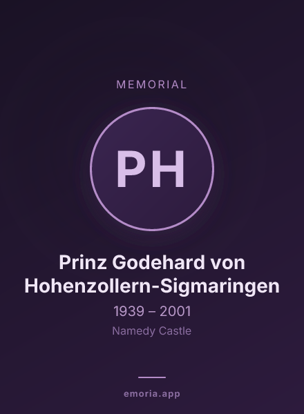 Memorial portrait of Prinz Godehard von Hohenzollern-Sigmaringen