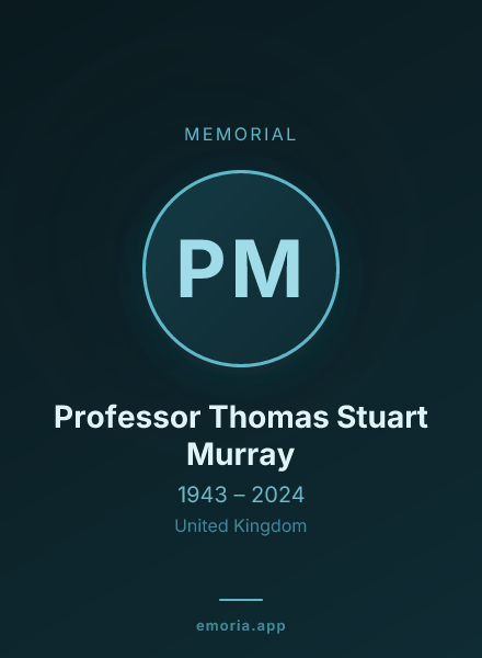 Memorial portrait of Professor Thomas Stuart Murray