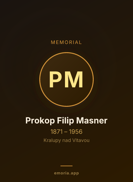 Memorial portrait of Prokop Filip Masner