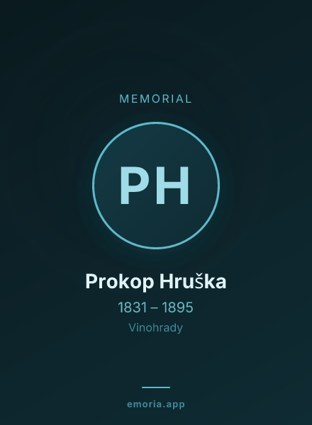 Memorial portrait of Prokop Hruška