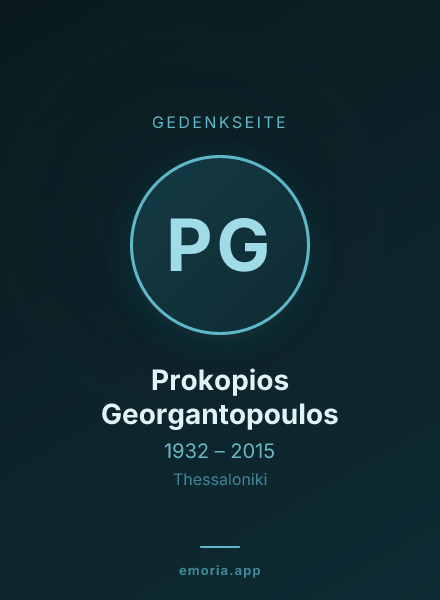 Gedenkportrait von Prokopios Georgantopoulos