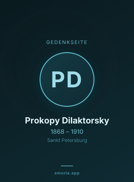 Gedenkportrait von Prokopy Dilaktorsky