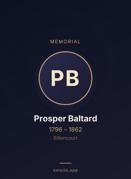 Memorial portrait of Prosper Baltard