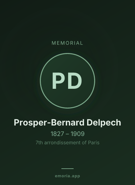 Memorial portrait of Prosper-Bernard Delpech