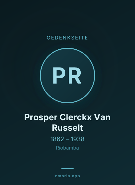 Gedenkportrait von Prosper Clerckx Van Russelt