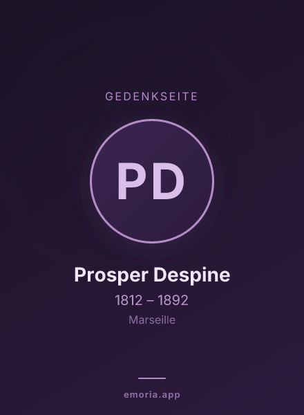 Gedenkportrait von Prosper Despine