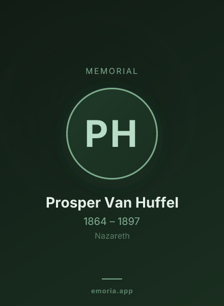 Memorial portrait of Prosper Van Huffel