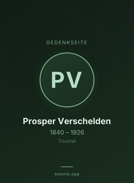 Gedenkportrait von Prosper Verschelden