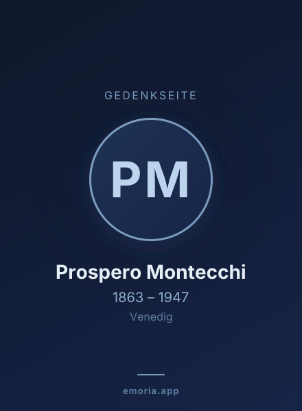 Gedenkportrait von Prospero Montecchi