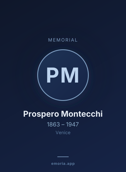 Memorial portrait of Prospero Montecchi