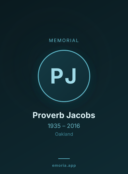 Memorial portrait of Proverb Jacobs