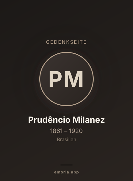 Gedenkportrait von Prudêncio Milanez