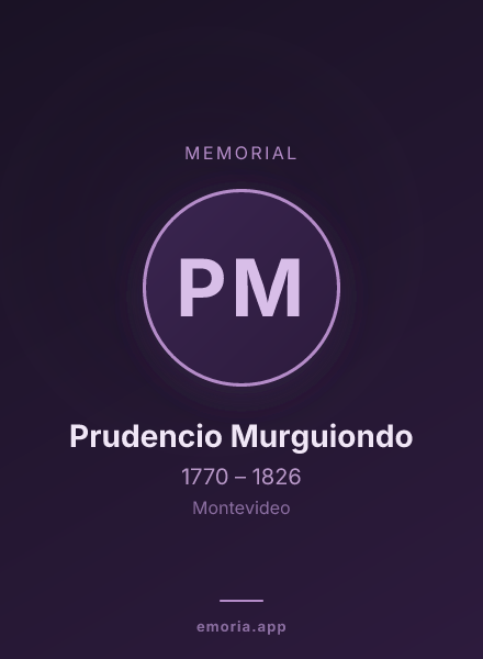 Memorial portrait of Prudencio Murguiondo