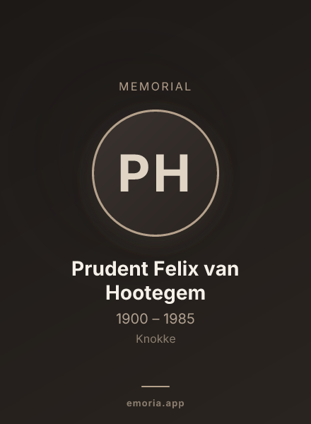 Memorial portrait of Prudent Felix van Hootegem