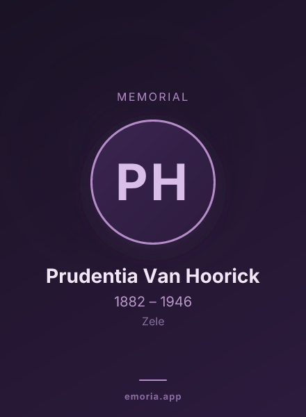 Memorial portrait of Prudentia Van Hoorick