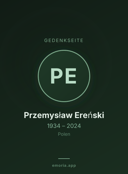 Gedenkportrait von Przemysław Ereński