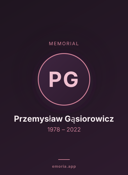 Memorial portrait of Przemysław Gąsiorowicz