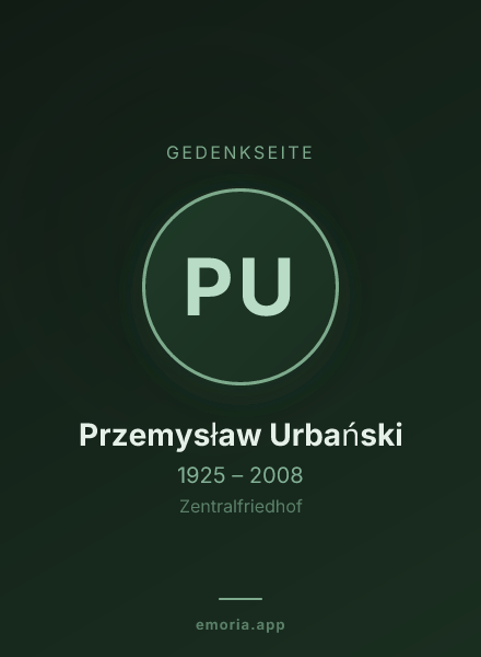 Gedenkportrait von Przemysław Urbański