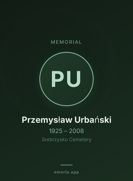 Memorial portrait of Przemysław Urbański