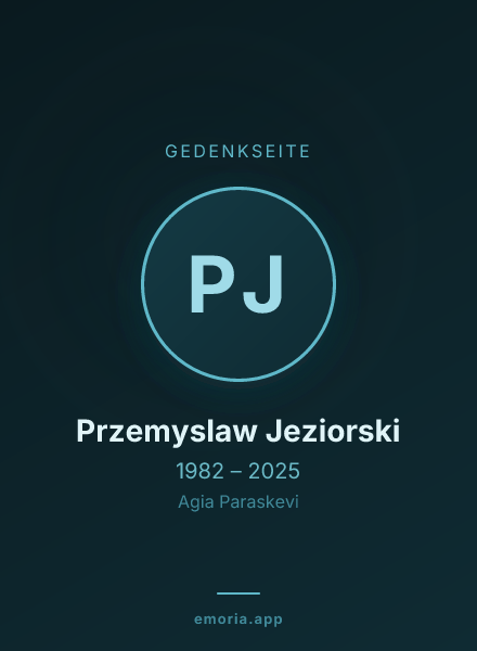 Gedenkportrait von Przemyslaw Jeziorski