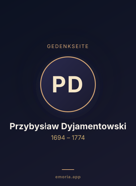 Gedenkportrait von Przybysław Dyjamentowski