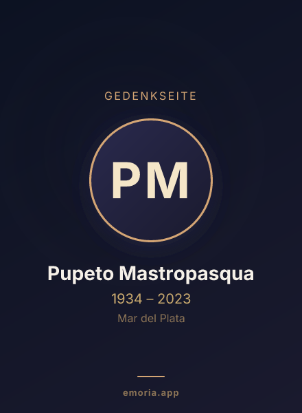 Gedenkportrait von Pupeto Mastropasqua