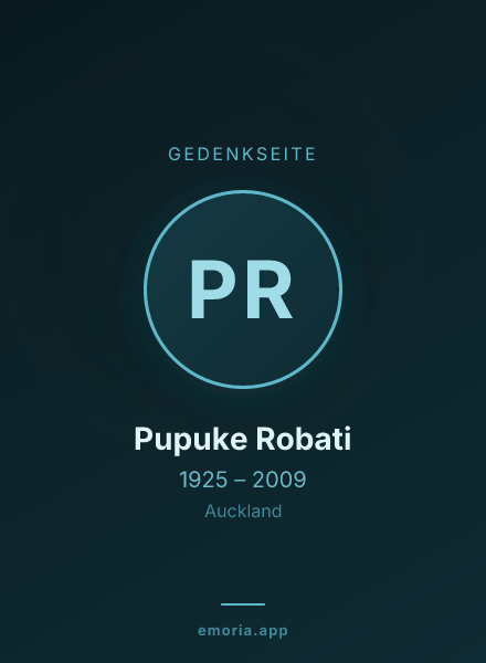Gedenkportrait von Pupuke Robati
