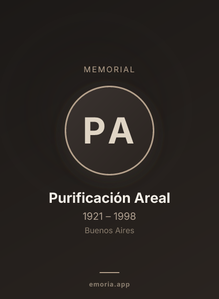 Memorial portrait of Purificación Areal