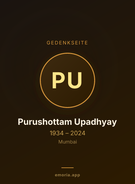 Gedenkportrait von Purushottam Upadhyay