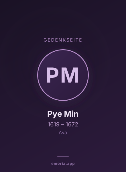 Gedenkportrait von Pye Min