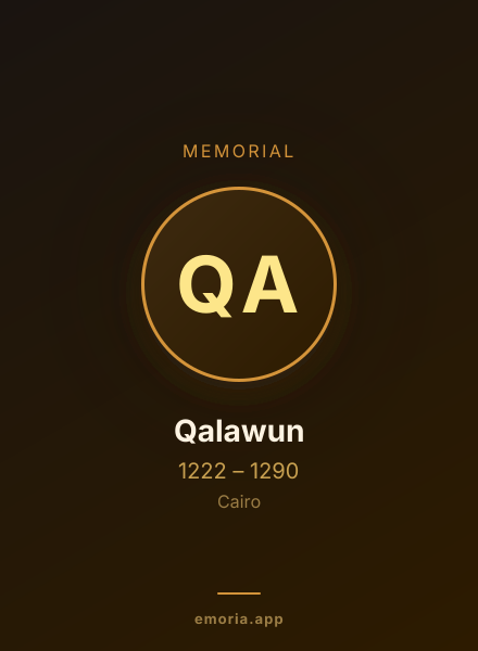 Memorial portrait of Qalawun