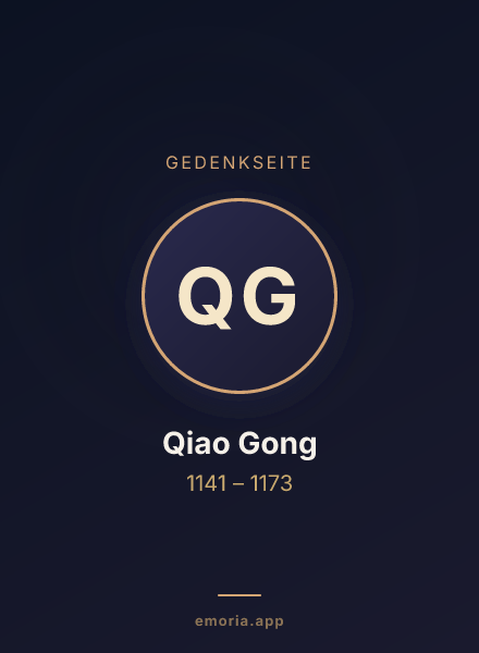 Gedenkportrait von Qiao Gong