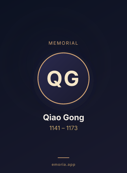 Memorial portrait of Qiao Gong