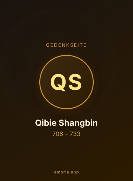 Gedenkportrait von Qibie Shangbin