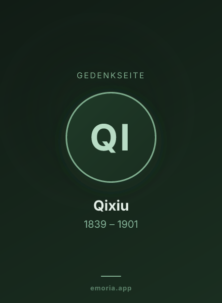 Gedenkportrait von Qixiu
