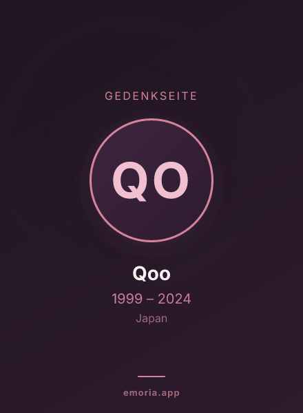 Gedenkportrait von Qoo