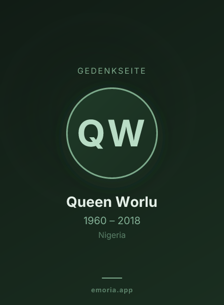Gedenkportrait von Queen Worlu