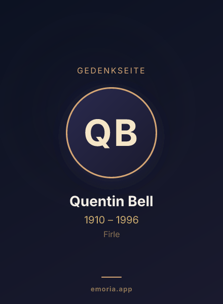 Gedenkportrait von Quentin Bell