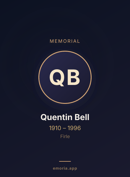 Memorial portrait of Quentin Bell