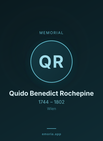 Memorial portrait of Quido Benedict Rochepine