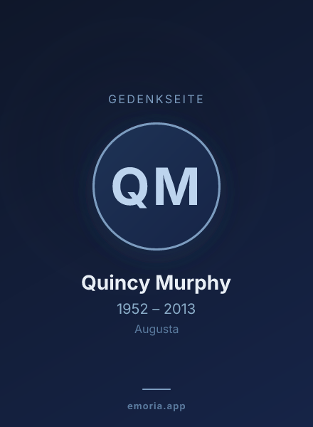 Gedenkportrait von Quincy Murphy
