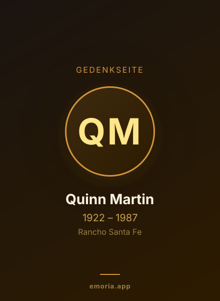 Gedenkportrait von Quinn Martin