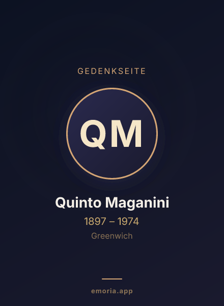 Gedenkportrait von Quinto Maganini
