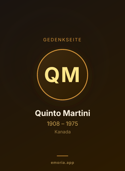 Gedenkportrait von Quinto Martini