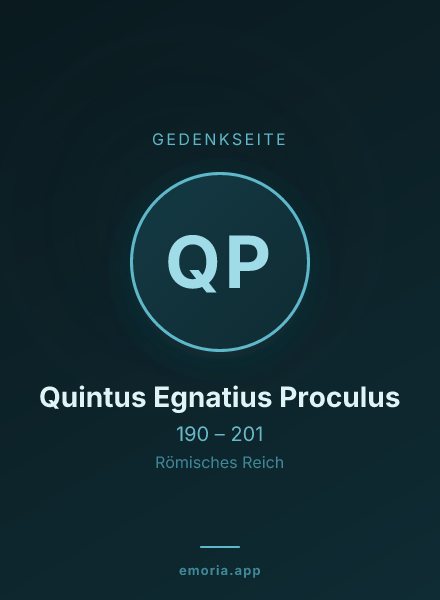 Gedenkportrait von Quintus Egnatius Proculus