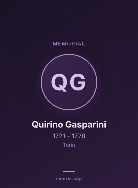 Memorial portrait of Quirino Gasparini
