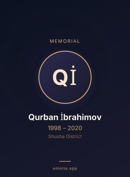 Memorial portrait of Qurban İbrahimov