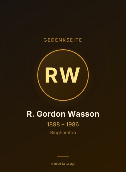 Gedenkportrait von R. Gordon Wasson