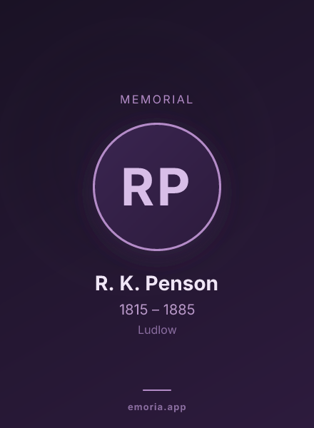 Memorial portrait of R. K. Penson