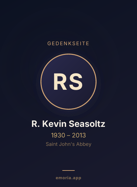 Gedenkportrait von R. Kevin Seasoltz